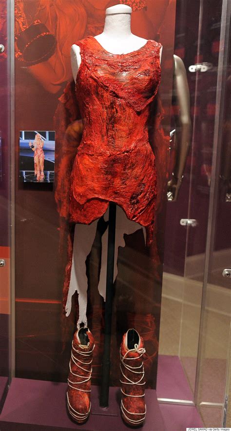 lady gaga meat dress preserved